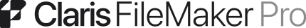Claris FileMaker logo in black